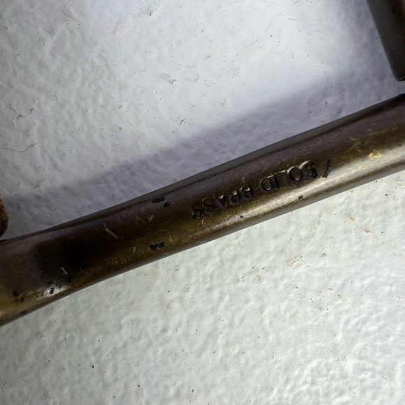 J. Crew Brown Suede & Leather Stitched Hip Belt , solid brass buckle - Picture 5 of 7